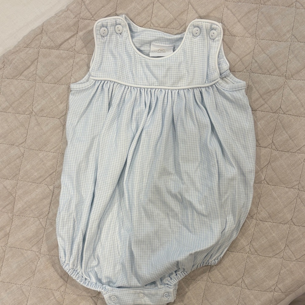 Blue Gingham Lullaby Set Bubble.